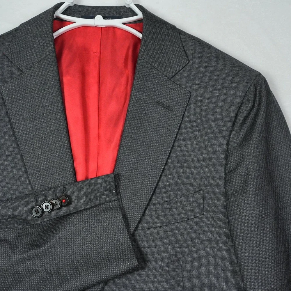 Suitsupply Sienna INT Grey Wool Blazer Vitale Barberis Canonico Jacket 36S